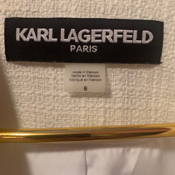NEW LAGERFELD CREAM BLAZER 8 - Picture 5 of 5
